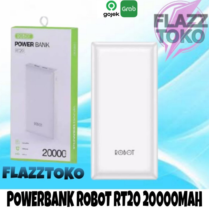 Powerbank Robot RT20 20000mAh Original 100% Portable USB Powerbank