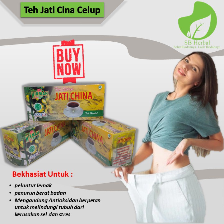 Teh Daun Jati Cina Celup - Jamu Pelangsing - Eslim Frozen Detox - Sulami Pelangsing Original Herbal
