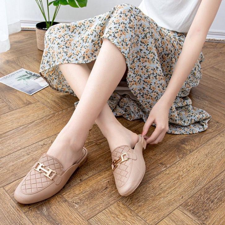 Terbaru.. Sandal Wanita Terbaru 2022/Sepatu Sendal Selop Jelly Balance 1609-2/Slip onTeplek Karet Im