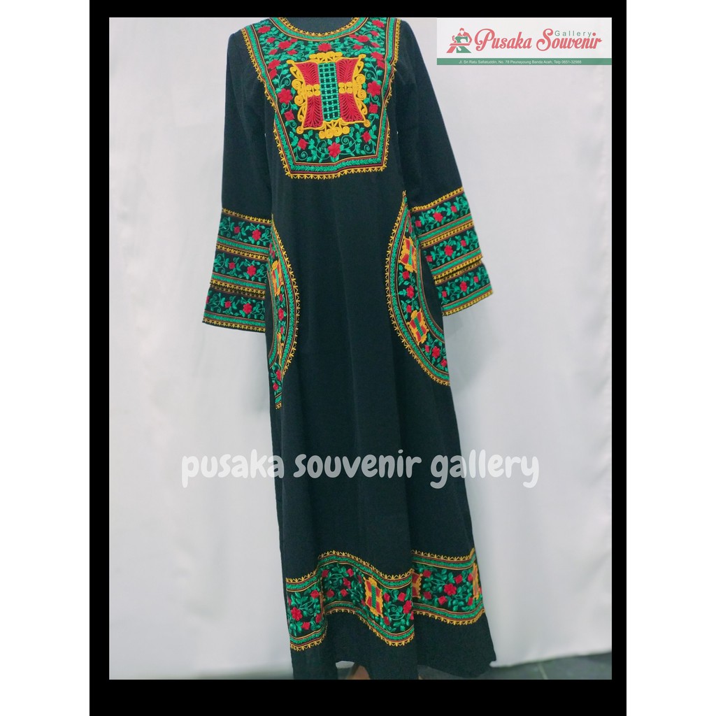 BAJU GAMIS WANITA MOTIF KHAS ACEH | Gamis PA Gayo