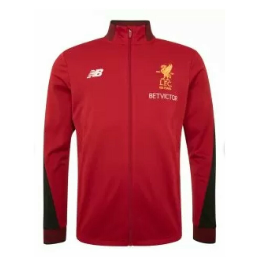 JAKET BOLA LIVERPOOL MERAH 2017/2018 GRADE ORI