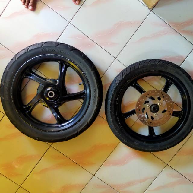 Velg velk velek pelek yamaha mio z mio s mio fino 125 tapak lebar depan belakang