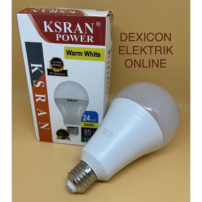 KSRAN WARM WHITE BULB 24 watt/lampu led bedar/bolam led kuning terang/lampu led kuning terang/lampu led murah/jua lampu led/grosir bohlam led/grosir lampu led