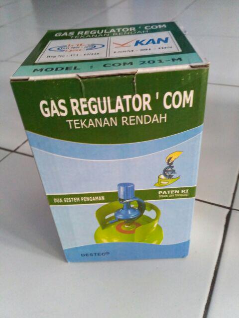 Regulator Gas Meter Tekanan Rendah Destec Com 201m Dua Sistem Pengaman Sni Original