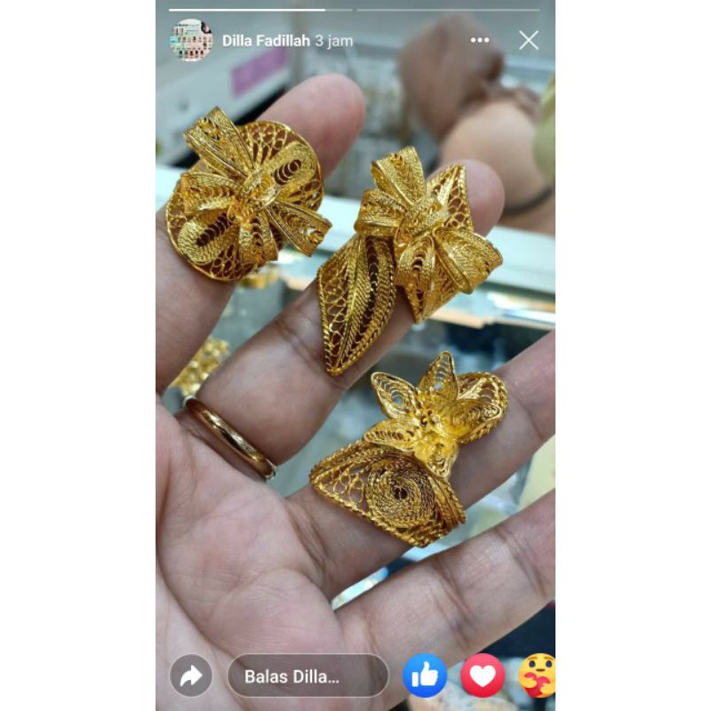 cincin  sepuhan emas 24k/cincin sepuhan/cincin Kendari