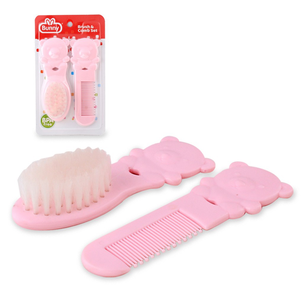 Lusty Bunny Comb &amp; Brush Set ADC-1107 Sisir dan Sikat Bayi