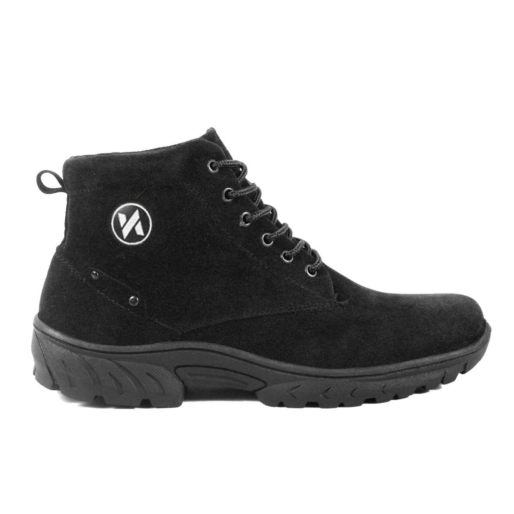 Sepatu Boots Pria V 4797 Brand Varka Sepatu Sneakers Outdoor Trekking Kuliah Kerja Hangout Trendi Berkualitas Warna Hitam