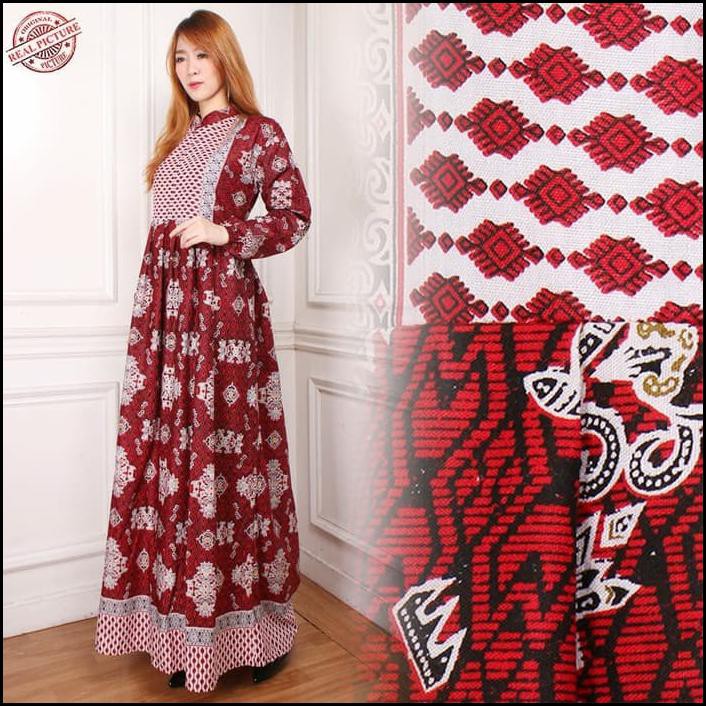 GAMIS DRESS MAXI GIVENA LONGDRESS BATIK WANITA