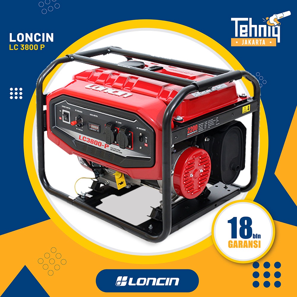 Jual Generator Genset Listrik Bensin Loncin Lc P Performance Series Watt Shopee