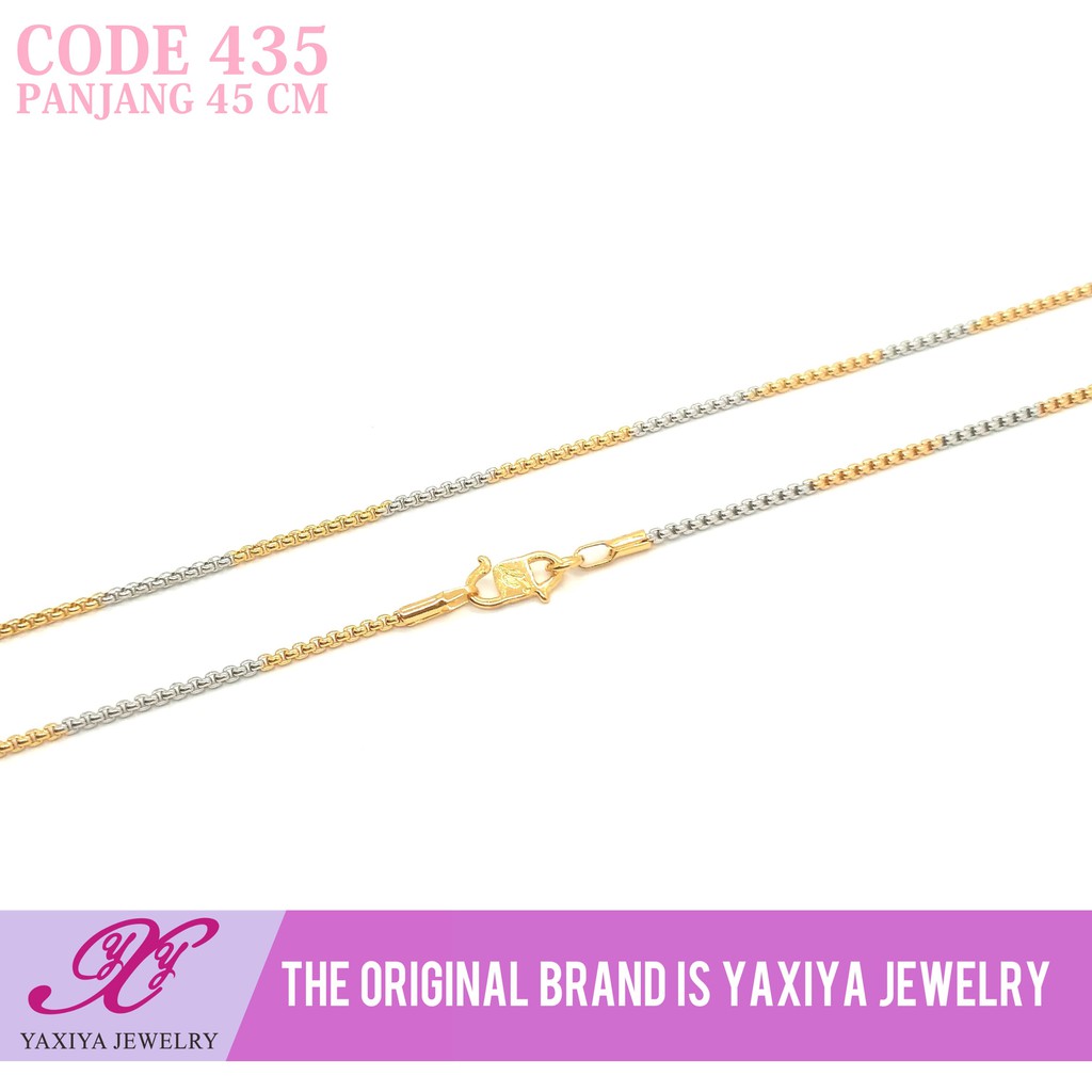 

Kalung Lapis Emas Sejenis Italy Kombinasi Perhiasan Imitasi Yaxiya 435