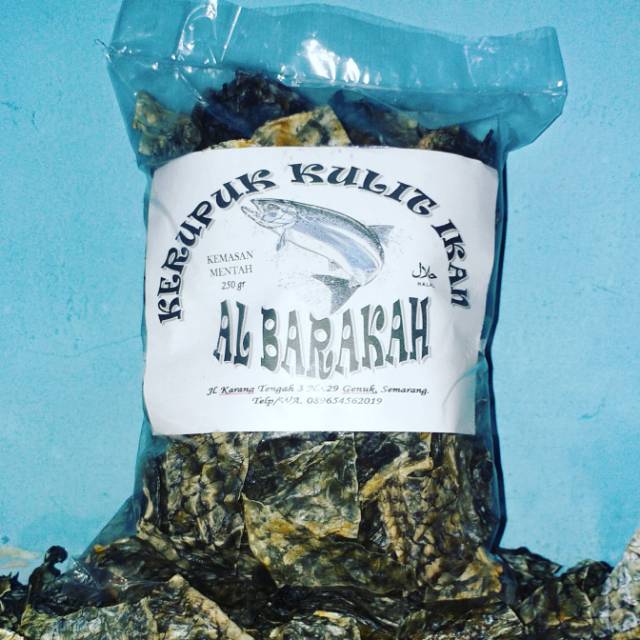 

Kerupuk Kulit Ikan Siap Goreng Kemasan 250 gr