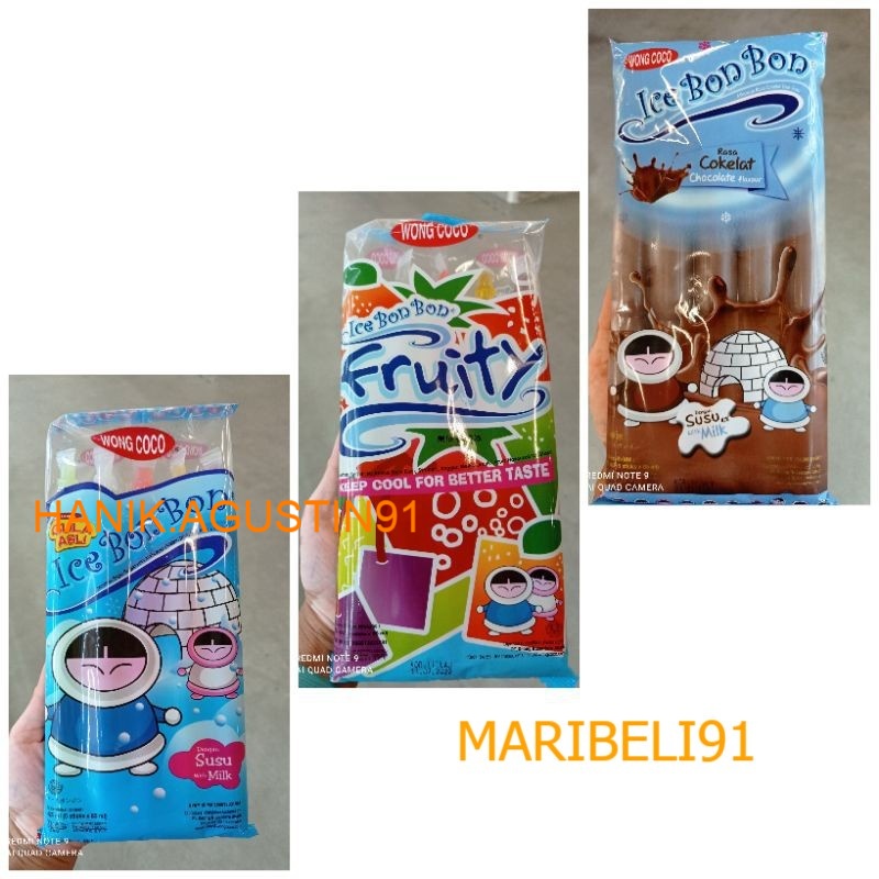 

wong coco ice 450 gr isi 5 / es bon bon / es aneka buah / es buah / es lilin maribeli91