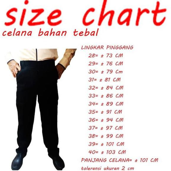 -celana-bahan- celana bahan pria panjang bahan tebal celana formal kerja kantor 28-40 -pria.