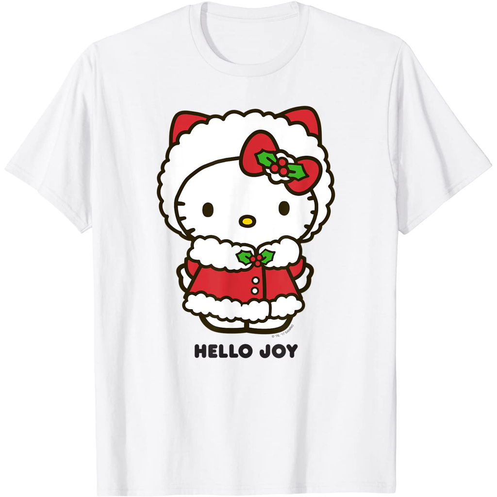 Kaos Game Hello Kitty Hello Joy Holiday Tee Shirt