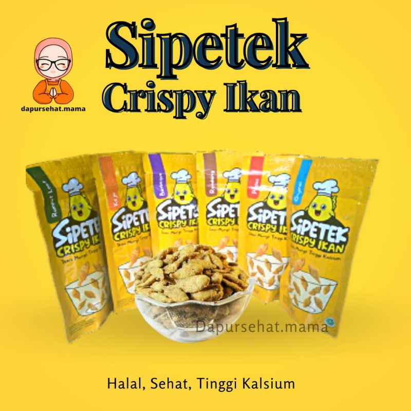 

Lauk Pauk dan Cemilan Sehat praktis Crispy ikan sipetek/sipetek crispy ikan