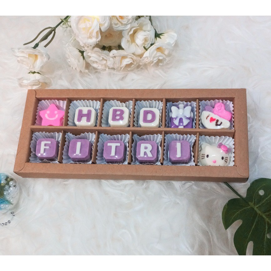 

Cokelat custom, cokelat nama, cokelat kado