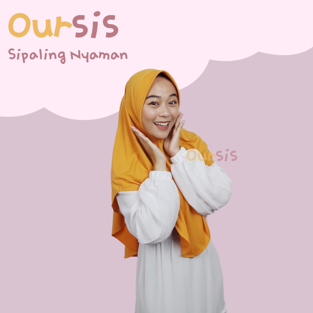 ᴏᴜʀꜱɪꜱ Khimar Sekolah Jersey Premium | SiPALING NYAMAN