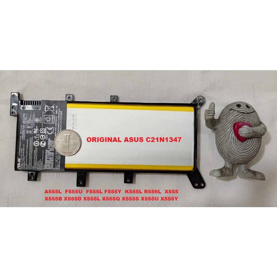 Baterai ASUS ORI C21N1347 X555B X555D X555L X555Q X555S X555U X555Y