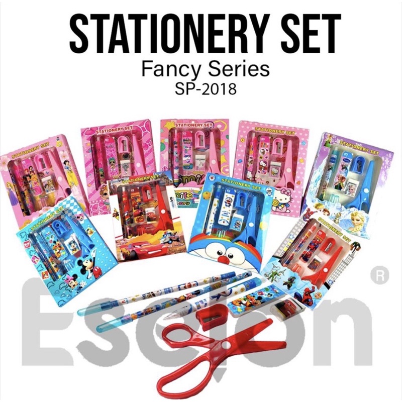 

PAKET ALAT TULIS 9in1 + GUNTING SET | STATIONERY SET FANCY KARAKTER + GUNTING