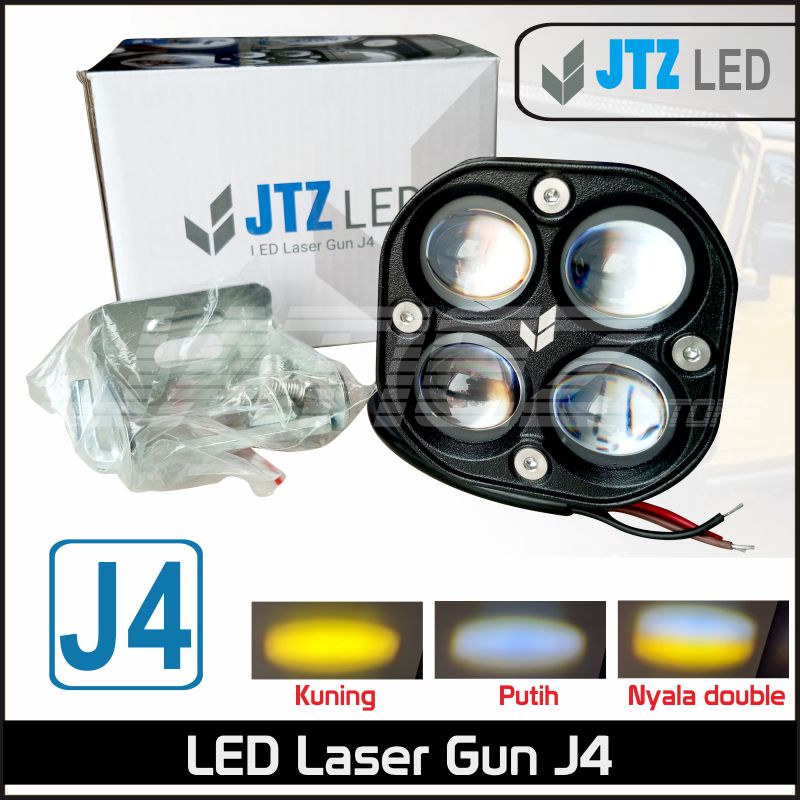 Lampu Sorot Tembak JTZ J4 Led 2 Warna 4 Mata 40w - Led Laser J4 40watt