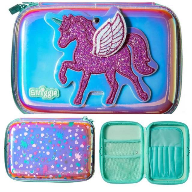 

ID SMIGGLE UNICORN GLITZY HARDTOP KOTAK PENSIL KACA GLITTER PENCIL CASE ORIGINAL