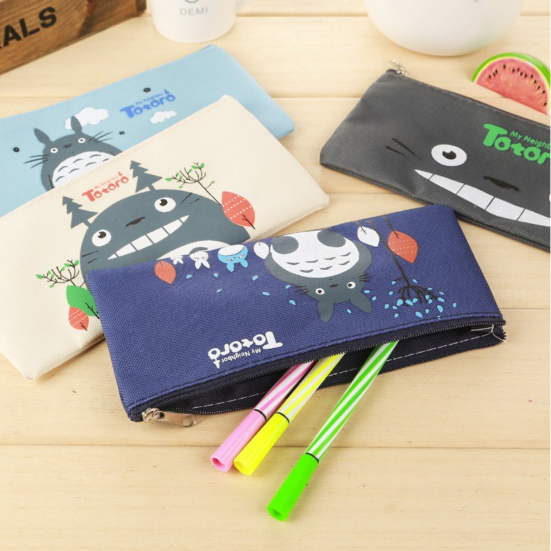 UNIKO.ID - TEMPAT PENSIL TOTORO PENCIL CASE / KOTAK PENSIL MOTIF LUCU UNIK / TEMPAT ALAT TULIS-2