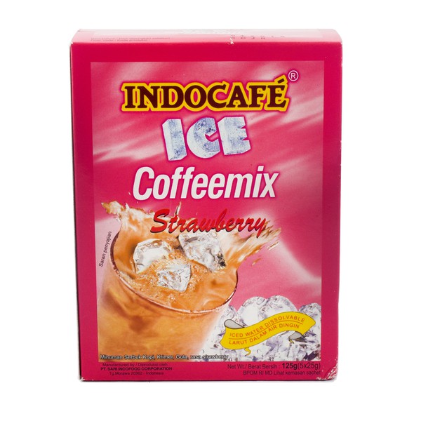 Indocafe Coffeemix Ice Strawberry Kotak (isi 5sachet)
