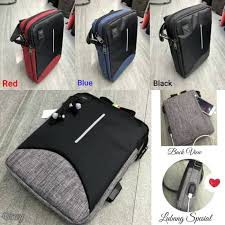 TAS GAOLEMA SELEMPANG SLEMPANG SPORT USB PORT HOLE FASHION SPORTY UNISEX MAN WOMAN