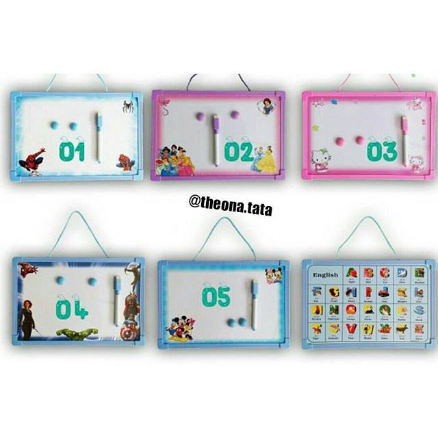 

#mainanedukasimurah Papan Magnetic / Papan Tulis Karakter Anak / White Board