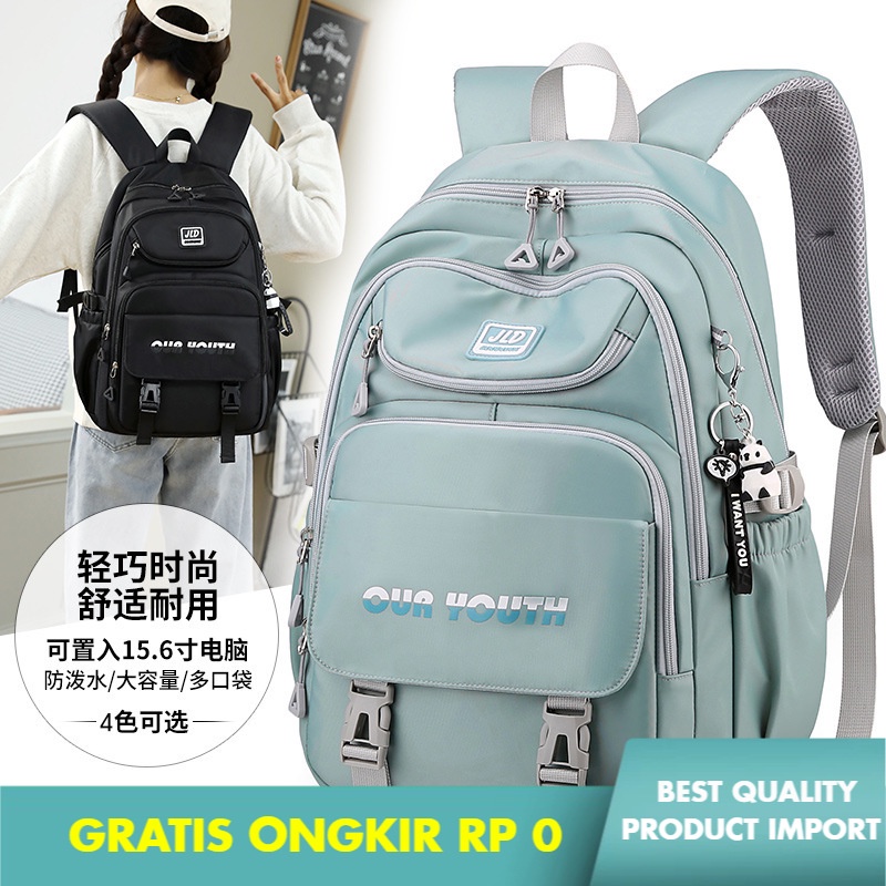 Tas Tengah Siswa Sekolah Junior Sekolahnya Siswa Perguruan Tinggi Wanita Gas  Perlindungan Beban Pen