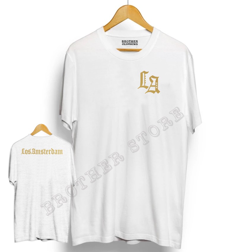 Kaos Distro LA Front Back Gold Premium