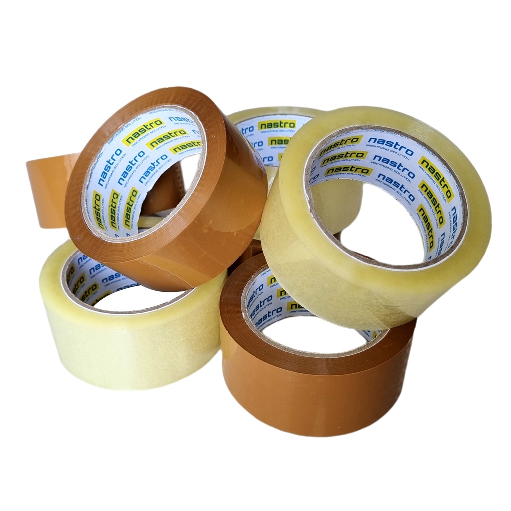 LAKBAN BENING COKLAT NASTRO 45mm x 90y x 45micron - OPP TAPE - LAKBAN BENING - LAKBAN COKLAT - LAKBAN MURAH - LAKBAN NASTRO - SETARA LAKBAN DAIMARU