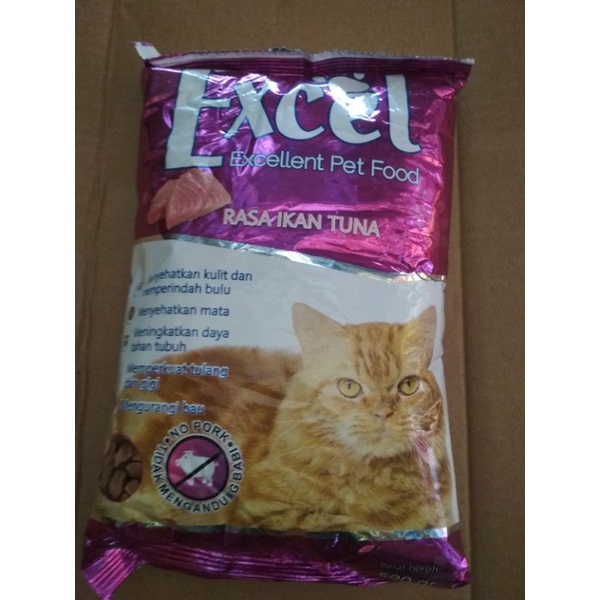 exsel makanan kucing