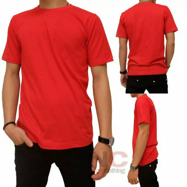 PROMO!! Murah Kaos Polos Kerah O Cotton Combed 30s TERLARIS