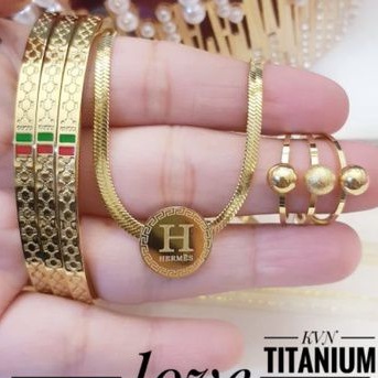 TiTanium set perhiasan wanita T89