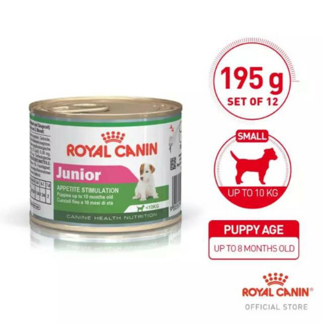 Royal Canin Junior Appetite Stimulation 195gr Wet Food Makanan Anjing Kaleng Shopee Indonesia