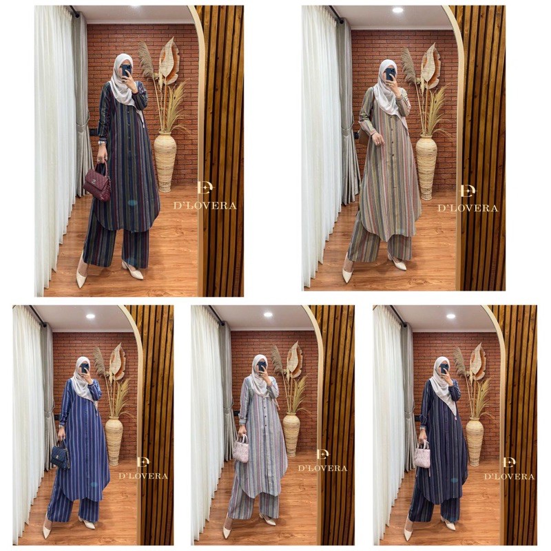 SETELAN KANARA SET TUNIK KULOT LINEN BY DLOVERA