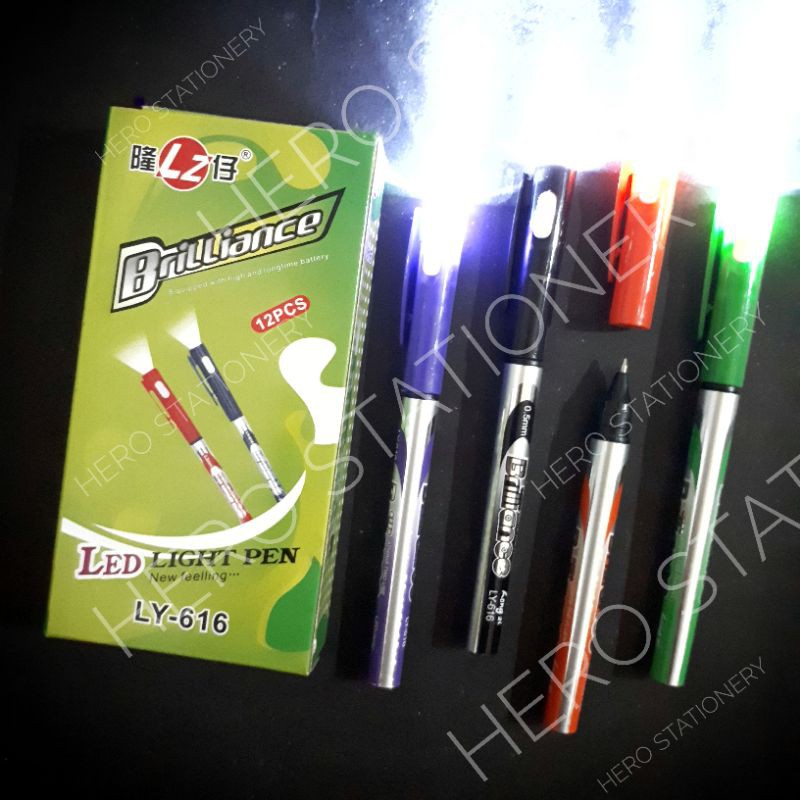 

SATUAN Pena ballpoint pen lampu senter LY-616