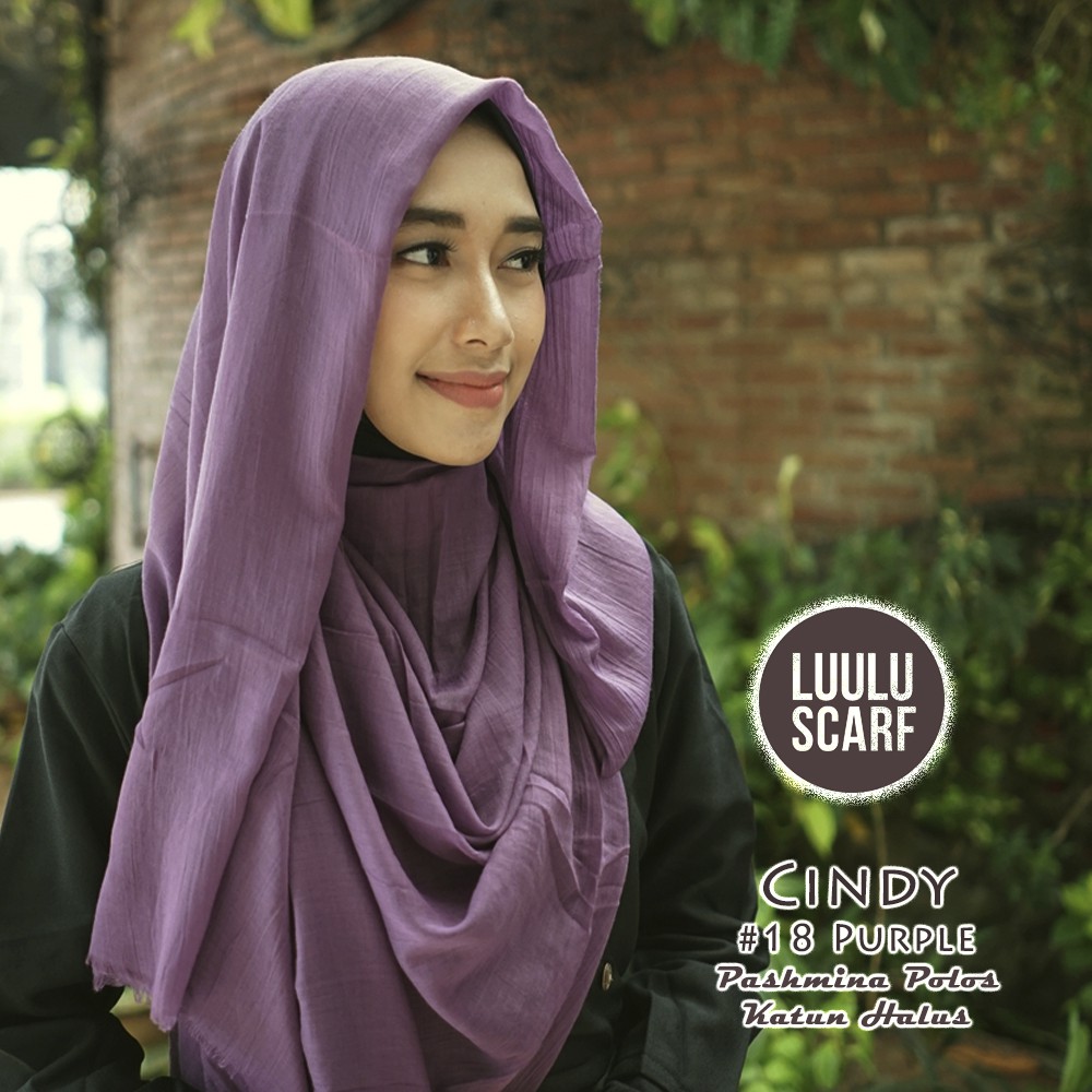 Pashmina Polos Katun Halus - CINDY by Luulu Scarf-6