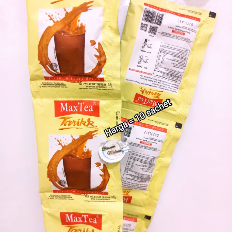 Jual Teh Tarik Maxtea Tarikk 10 Sachet 25 G Max Tea Shopee Indonesia 5600