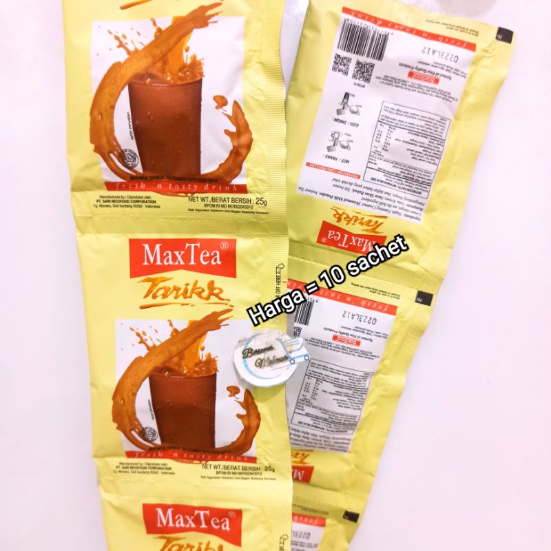 

Teh Tarik MAXTEA Tarikk (10 sachet @ 25 g) Max Tea