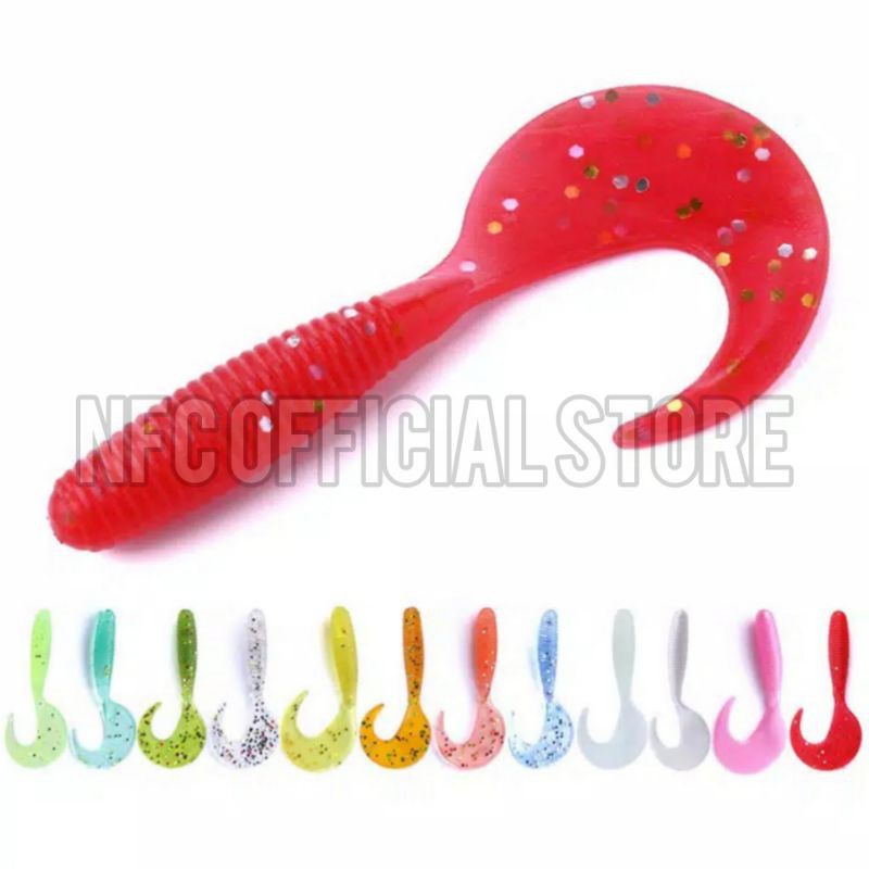 Umpan casting Soft lure 6cm/2gr Umpan karet 1pack isi 10pcs