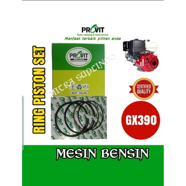 GX390 Ring piston (Std) mesin penggerak bensin 13HP