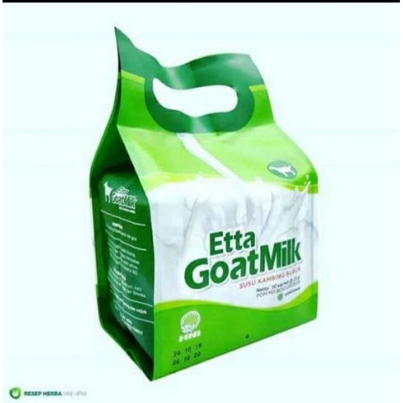 

susu kambing etta goat milk HNI HPAI 10 saset