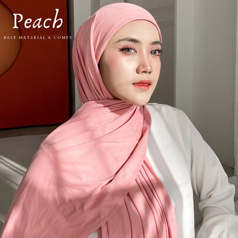 PASHMINA INSTANT PLUS INNER KAOS (2IN1) | PASHMINA KAOS INSTANT