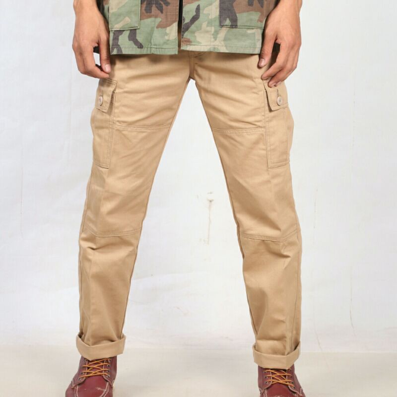 cargo pants khaki/celana panjang cargo pria