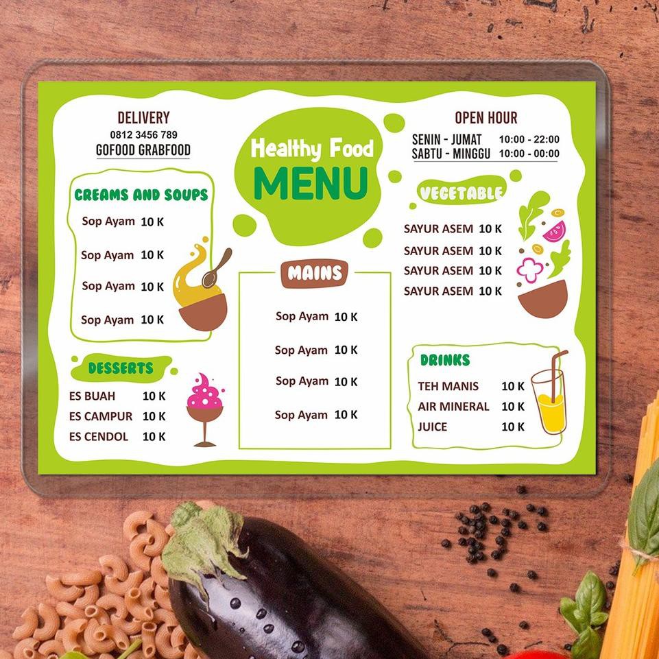 

Today!!!! Cetak Daftar Menu Bebas Design