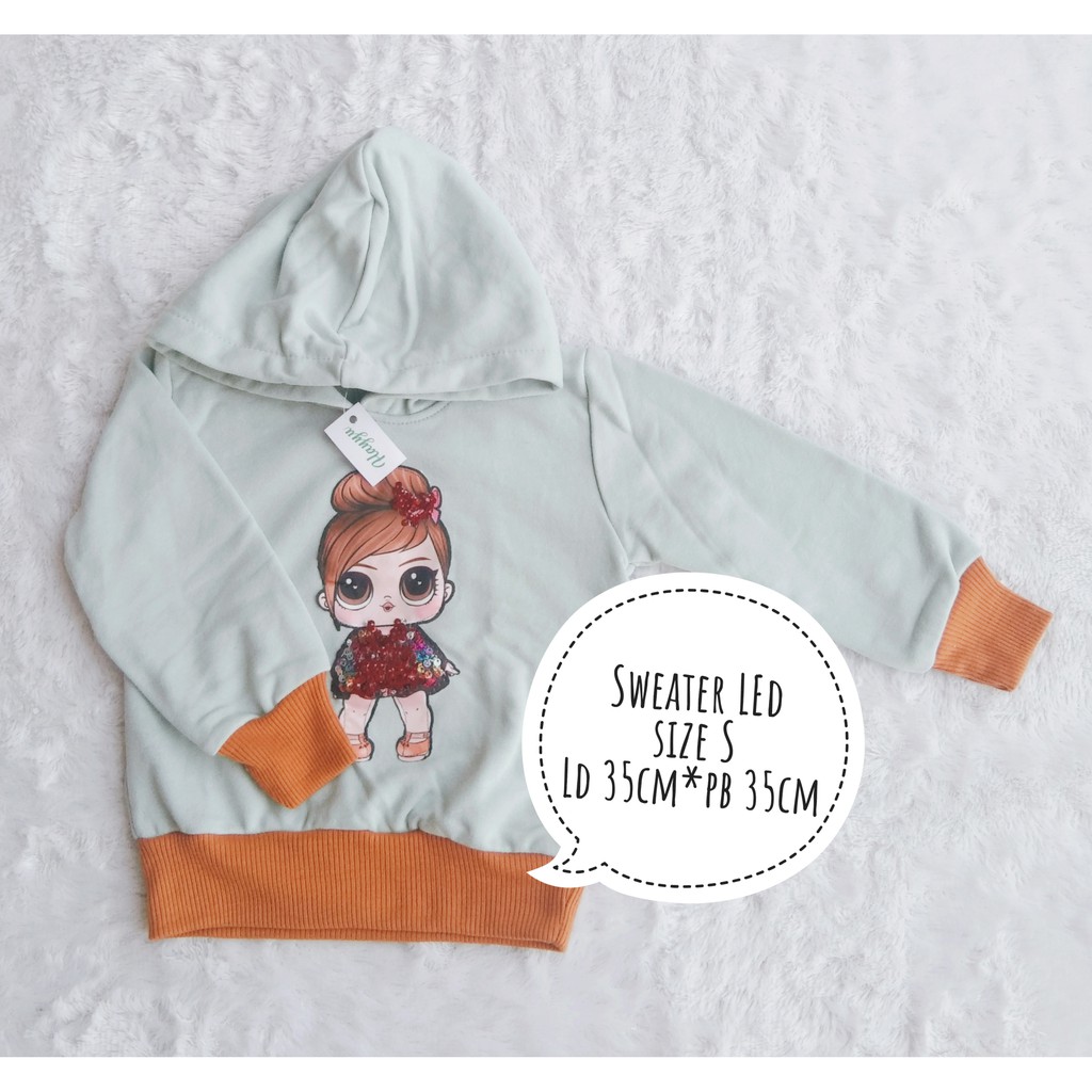 sweater/jaket anak LED nyala