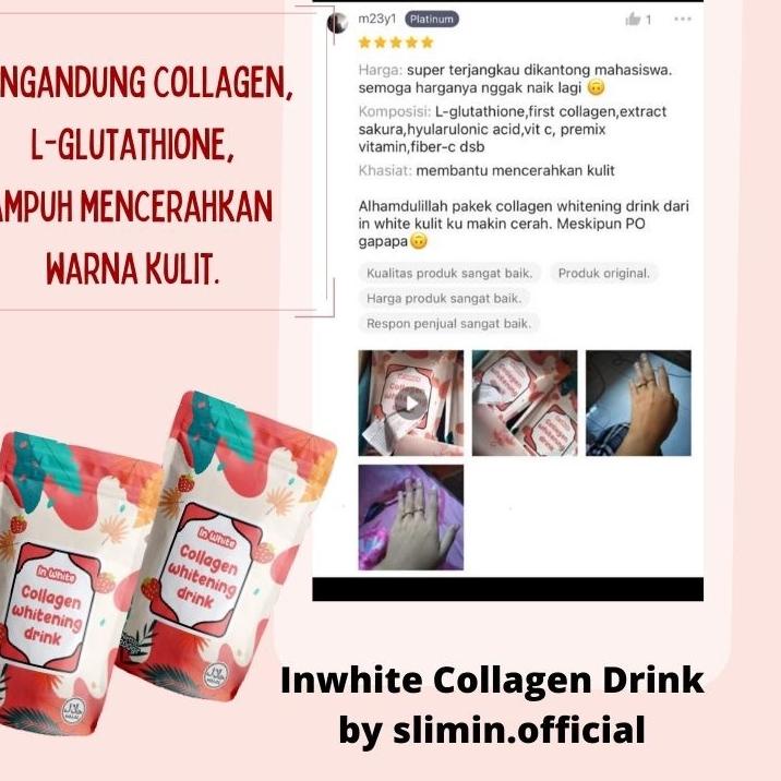 New INWHITE COLLAGEN WHITENING DRINK BPOM