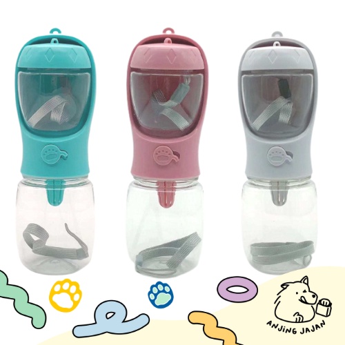 Botol Minum Hewan Anjing Kucing Lucu Multi Fungsi Portable Foldable Lipat Murah Meriah